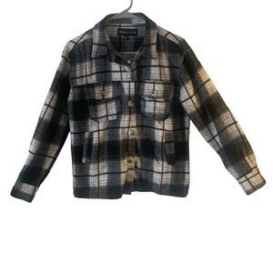 Pre Owned Women’s Kendall Kylie Button Up Jacket Sz Med Classic Style